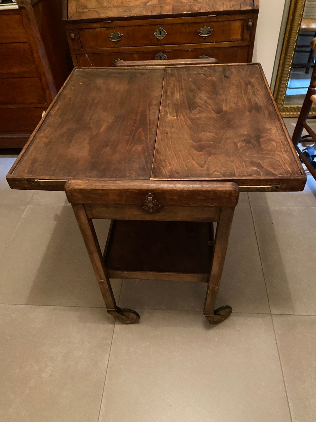Mooi antieke trolley  uit Frankrijk, Ophalen, Zo goed als nieuw