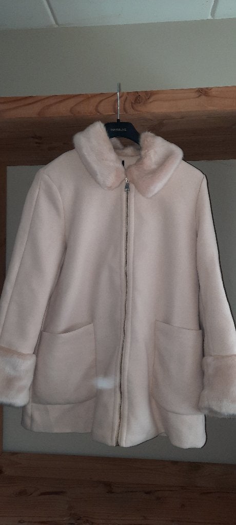 Mooie jas jus de pom maat XL, Kleding | Dames, Jassen | Winter, Jus de pom, Beige, Maat 46/48 (XL) of groter, Ophalen of Verzenden