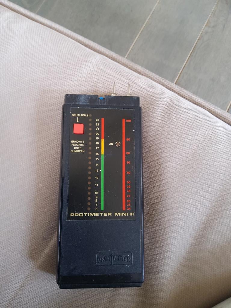 Vochtmeter protimeter mini III, Ophalen