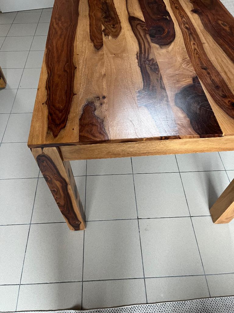 eettafel massief hout 140 X 90, Huis en Inrichting, Tafels | Eettafels, Ophalen, 100 tot 150 cm, 50 tot 100 cm, Vijf personen of meer
