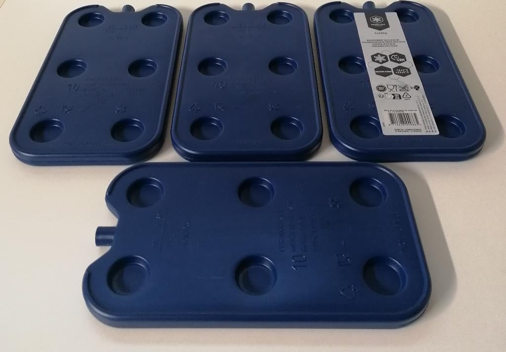 4 x 400 gr blauwe koelelementen.   NIEUW, Ophalen of Verzenden, Nieuw