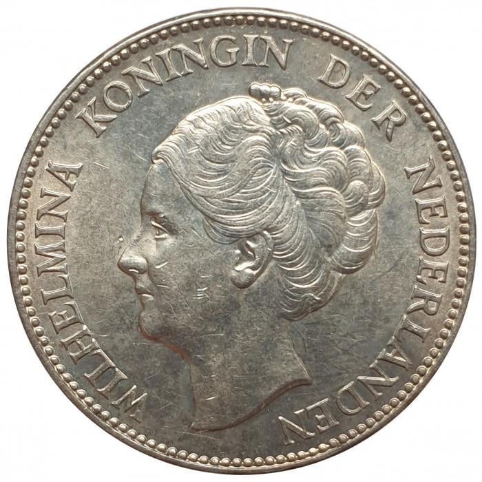 1 florin néerlandais, pièce en argent de 1940, Enlèvement, Argent