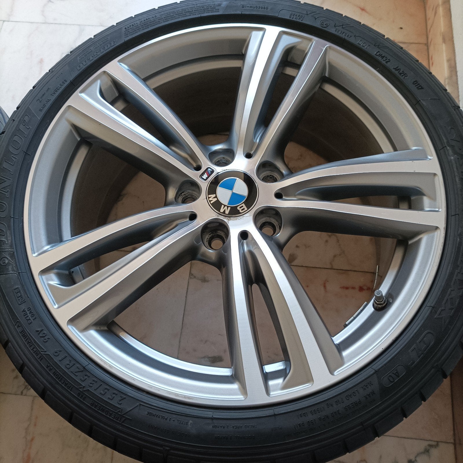 Jantes Bmw pack m 19' 5x120mm bi color + Kit été, Gebruikt, Banden en Velgen, Personenwagen, Zomerbanden