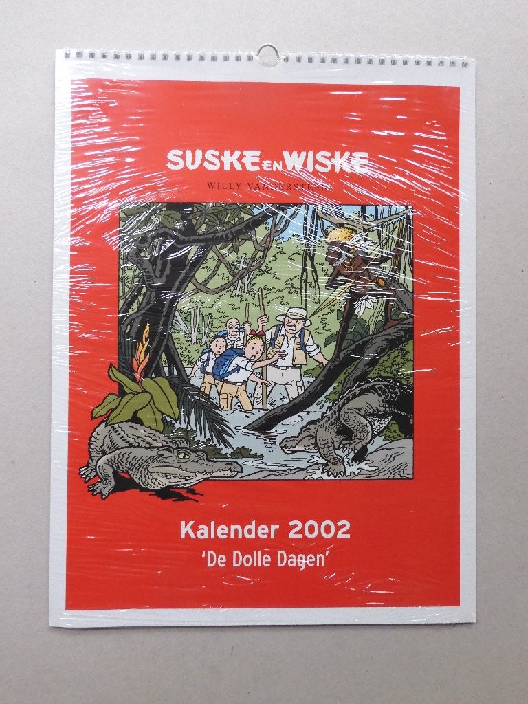 Suske en Wiske kalender 2002 - De dolle dagen, Ophalen of Verzenden, Suske en Wiske, Nieuw, Plaatje, Poster of Sticker