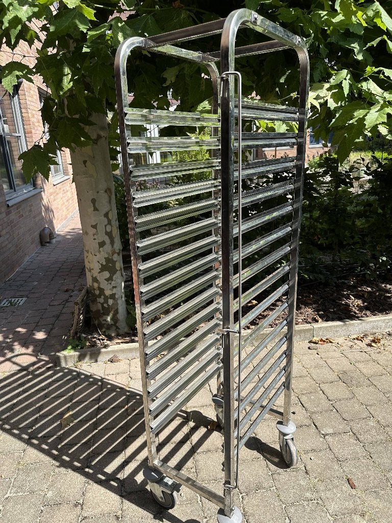 professionele roestvrijstalen ladder/trolley met 20 niveaus, Diversen, Ophalen, Gebruikt