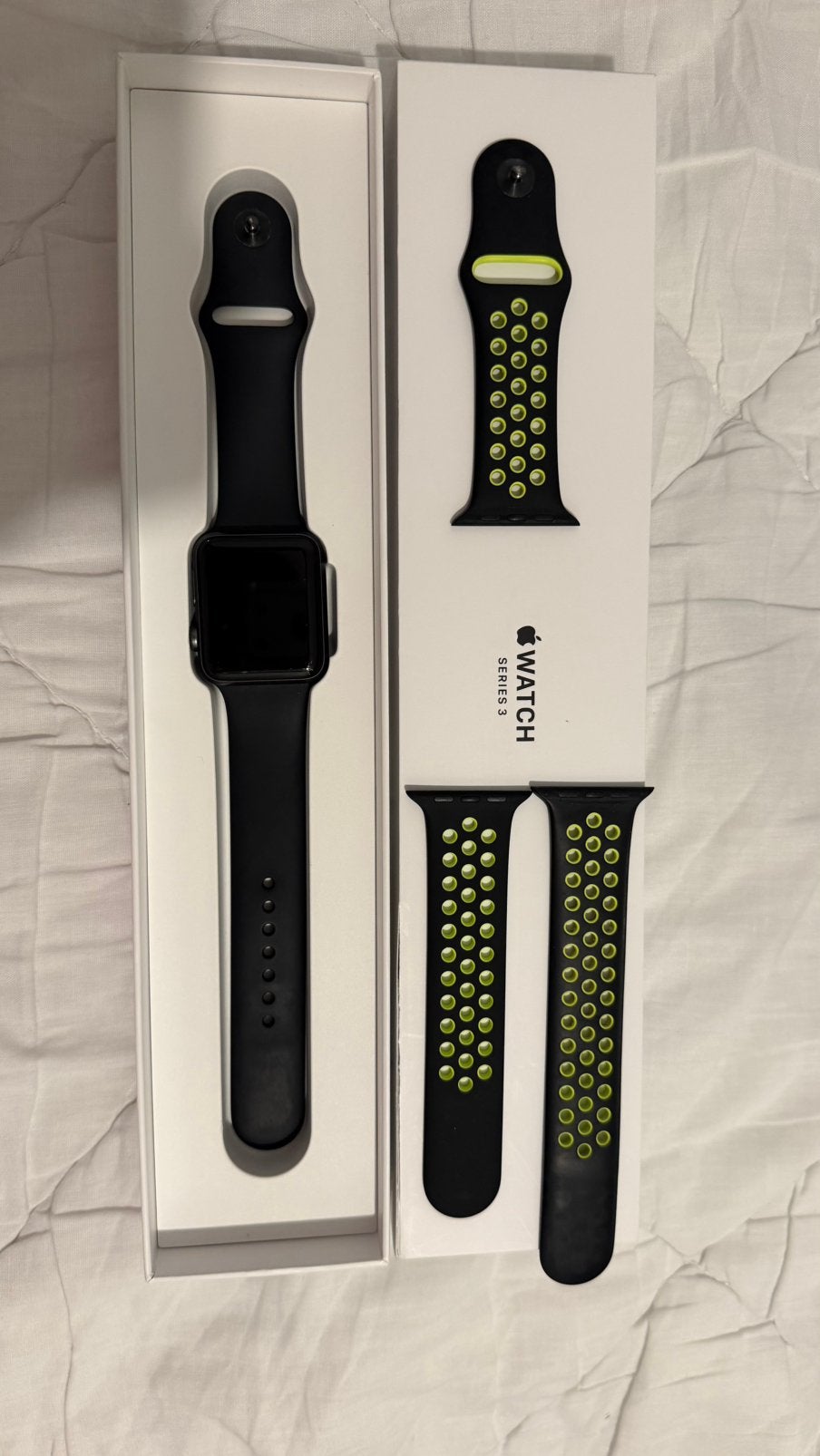 Apple Watch Series 3 (zo snel mogelijk verkopen), Enlèvement, Comme neuf, Vert