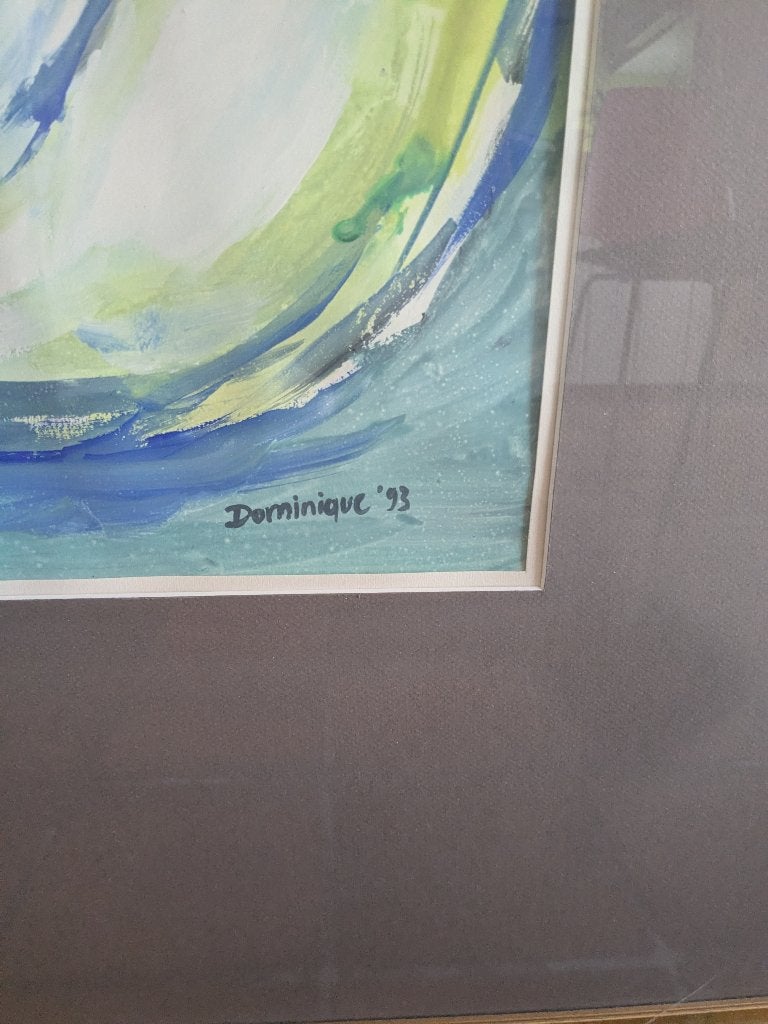 tekening naakt - gesigneerd - grote kader, Ophalen