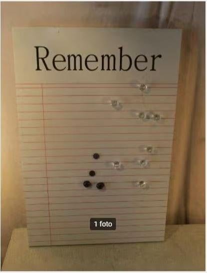 Joli tableau mémo avec aimants - 60x40, Enlèvement ou Envoi, Comme neuf, Tableau magnétique