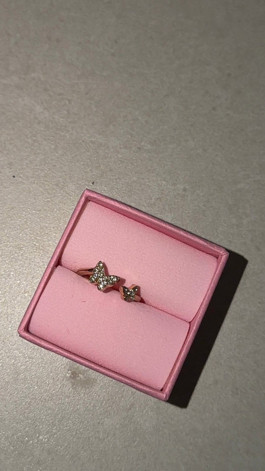 Bague papillon en or, Bijoux, Sacs & Beauté, Envoi, Neuf, Or, Femme