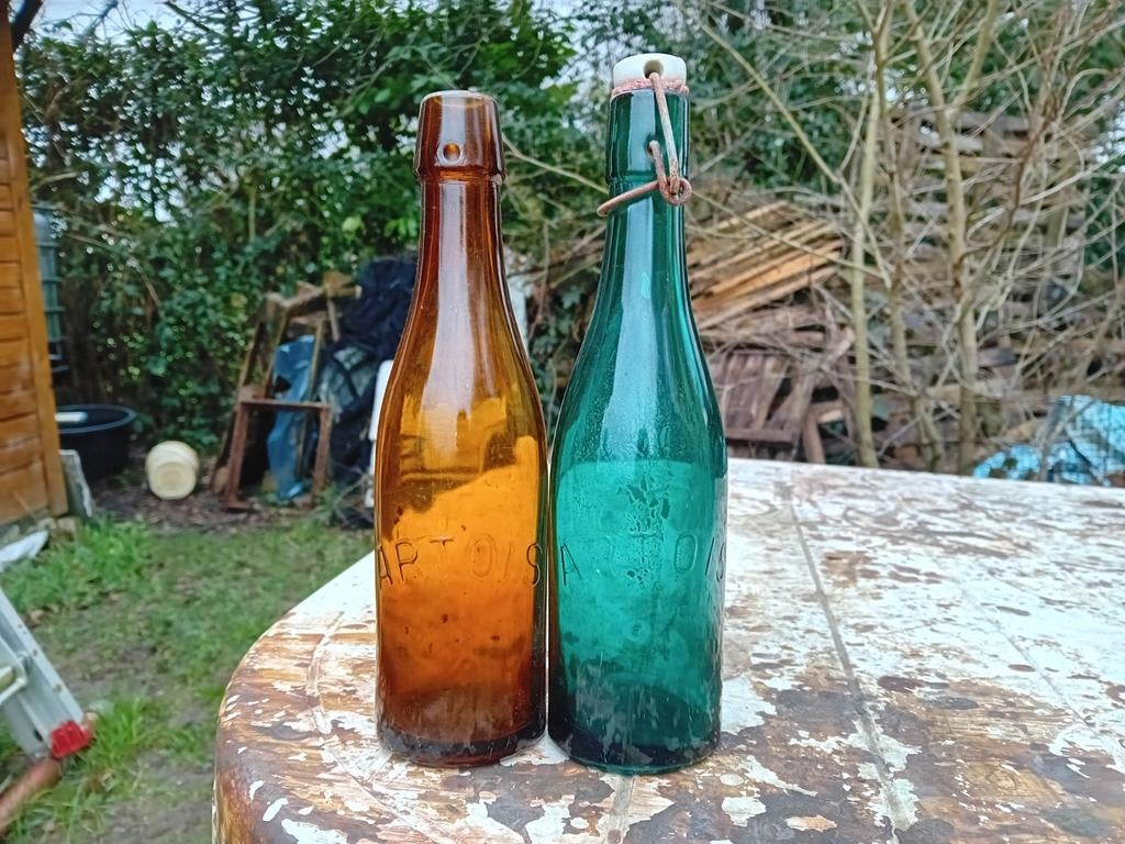 Oude vintage bierflessen brouwerij Stella Artois Leuven, Enlèvement ou Envoi