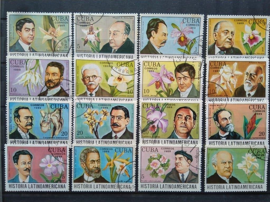 Fleurs, Cuba 1989, Envoi, Affranchi, Animal et Nature