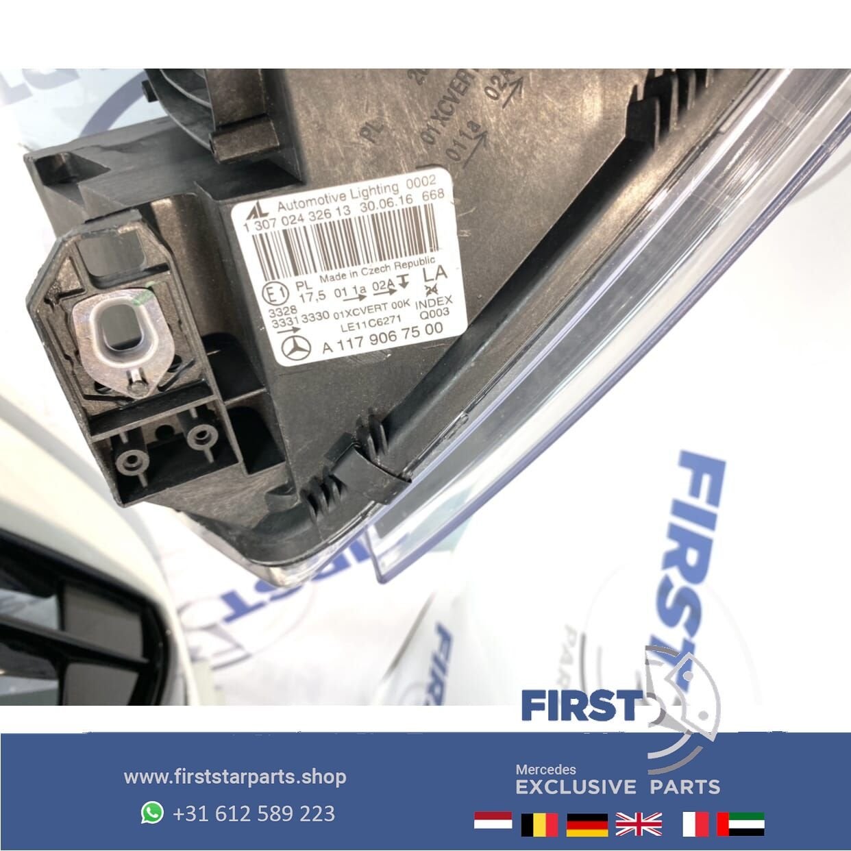 W117 CLA45 AMG ILS KOPLAMP LINKS RODE RING 2013-2016 origine, Auto-onderdelen, Gebruikt, -, Ophalen of Verzenden, -