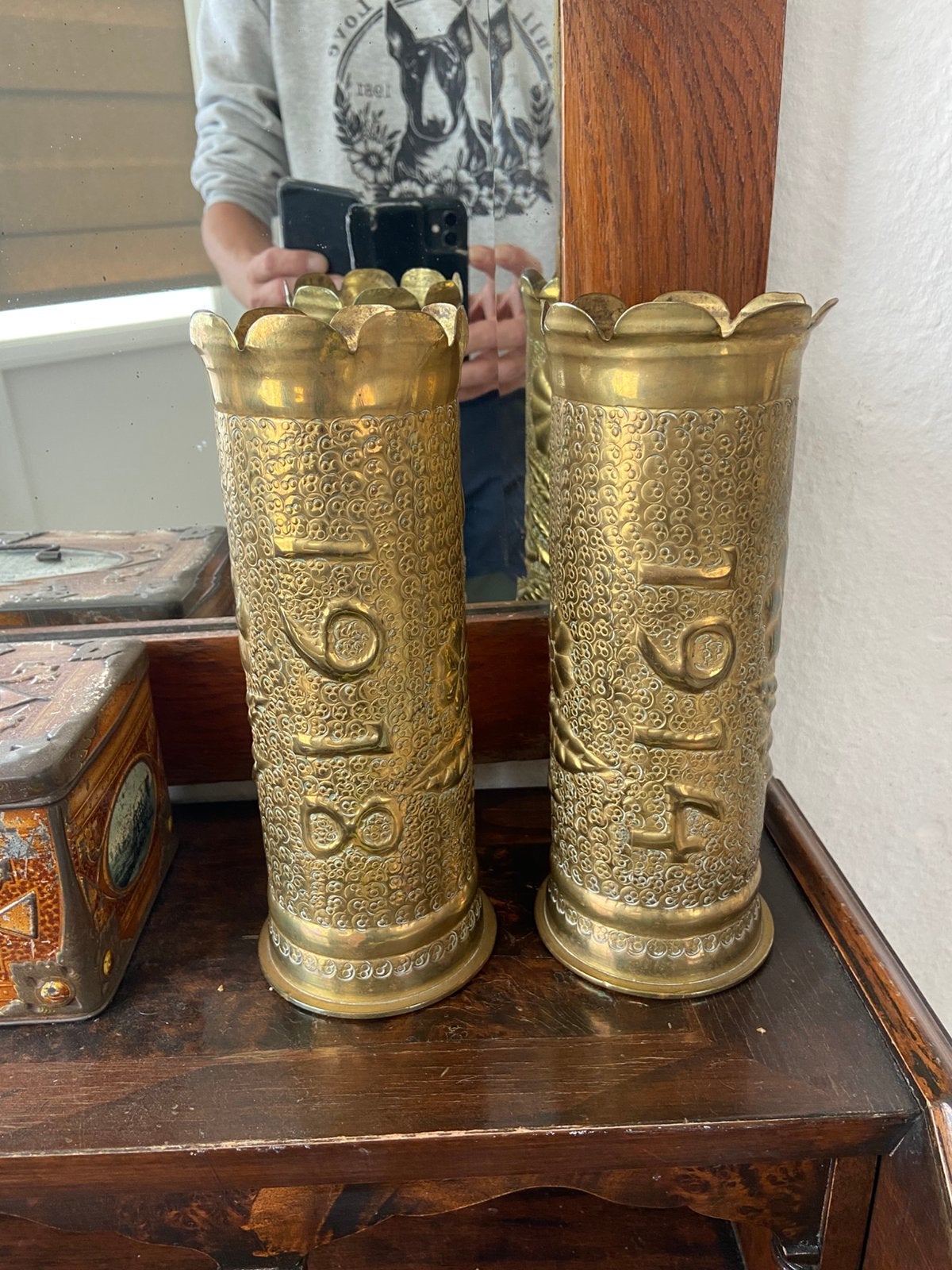 Obussen Duits WW1, Verzamelen, Ophalen of Verzenden, Landmacht, Hulzen of Bodemvondsten