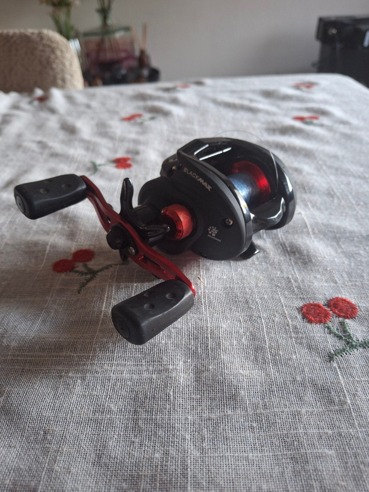 Abu Garcia Black Max baitcasting molen,, Watersport en Boten, Hengelsport | Roofvissen, Ophalen of Verzenden, Zo goed als nieuw