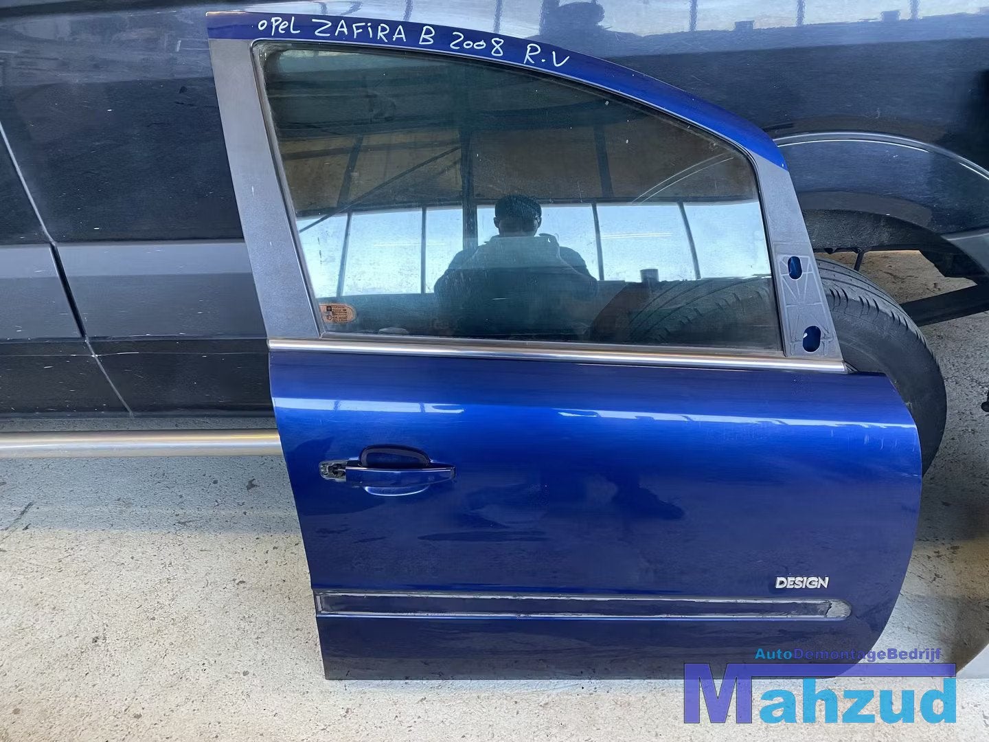 OPEL Zafira B blauw Z21B rechter rechts voor deur portier, Gebruikt, Deur, Opel Automobile GmbH, Kontakt@opel-infoservice.de