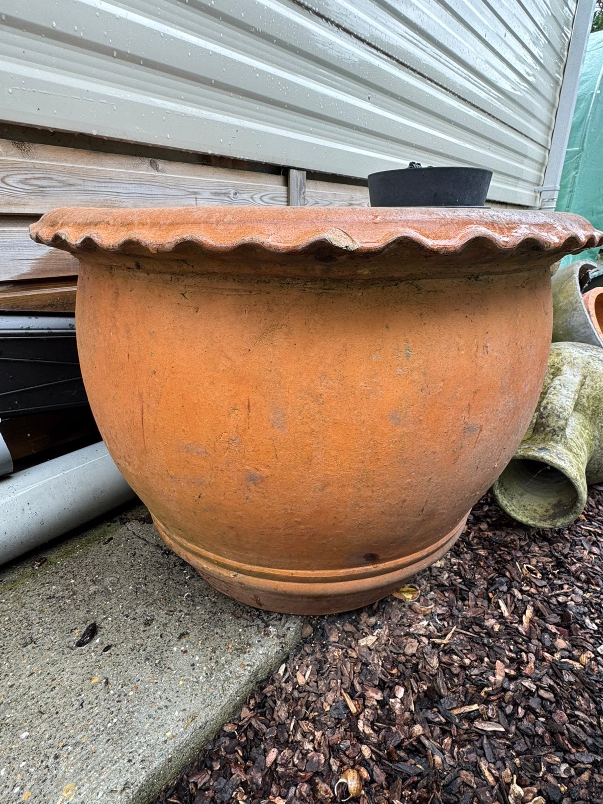 Terracotta pot, Tuin en Terras, Ophalen, Zo goed als nieuw