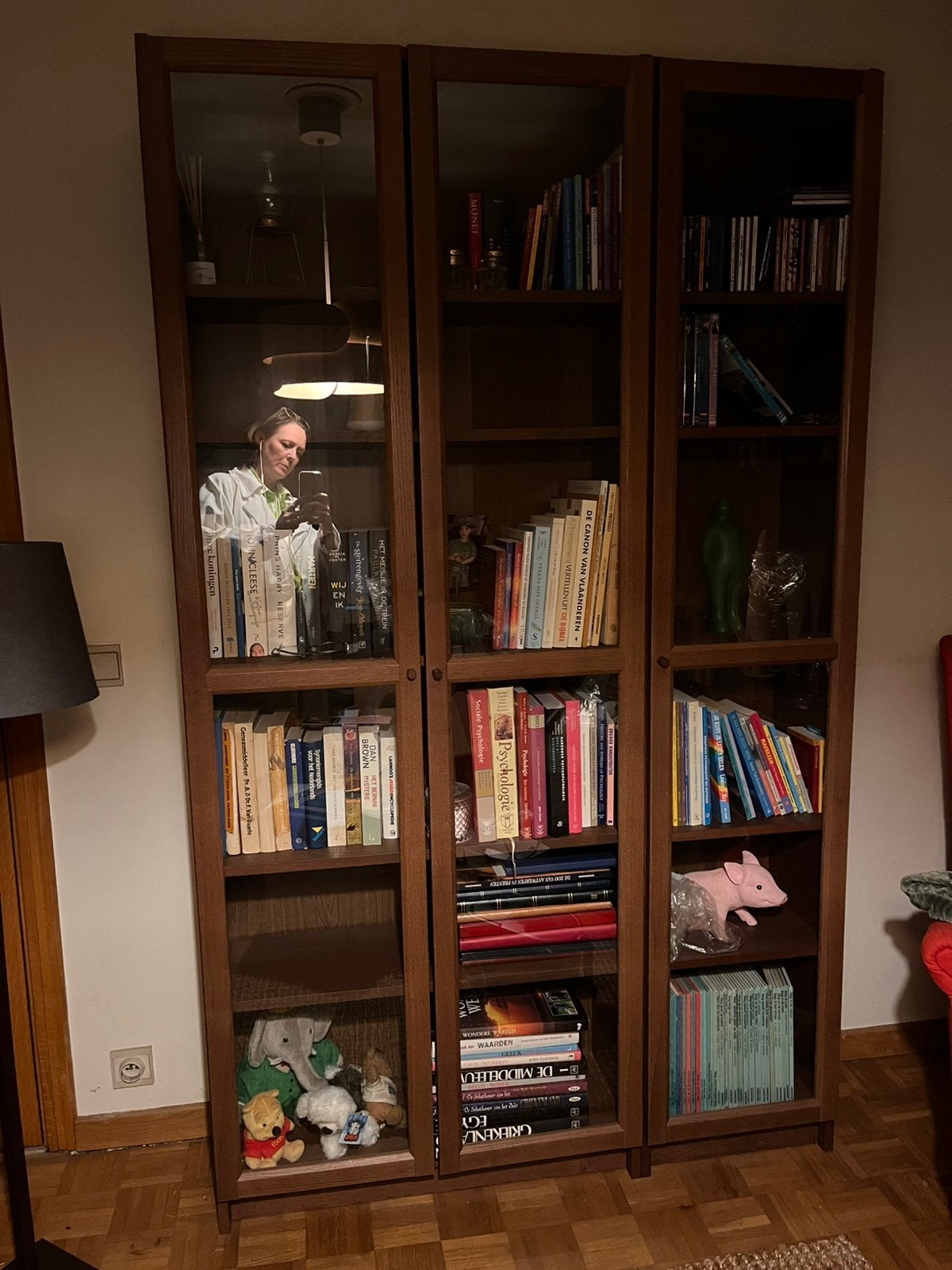 Klassieker ikea (billy/oxberg) boekenkast, Ophalen, Zo goed als nieuw