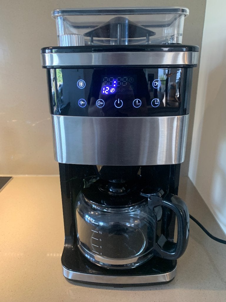 Koffiezetapparaat met bonenmaler, Elektronische apparatuur, Koffiezetapparaten, Ophalen, Zo goed als nieuw, Koffiebonen