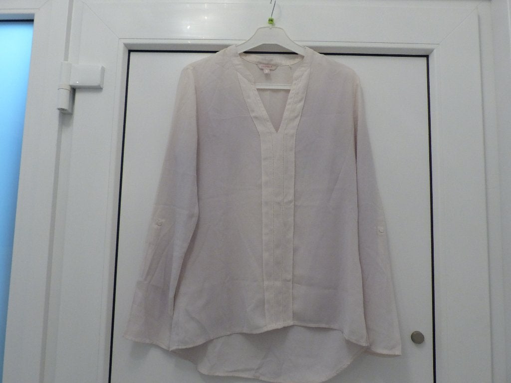 Blouse Esprit blanche crème - taille 40, Vêtements | Femmes, Taille 38/40 (M), Enlèvement ou Envoi, Comme neuf, Blanc