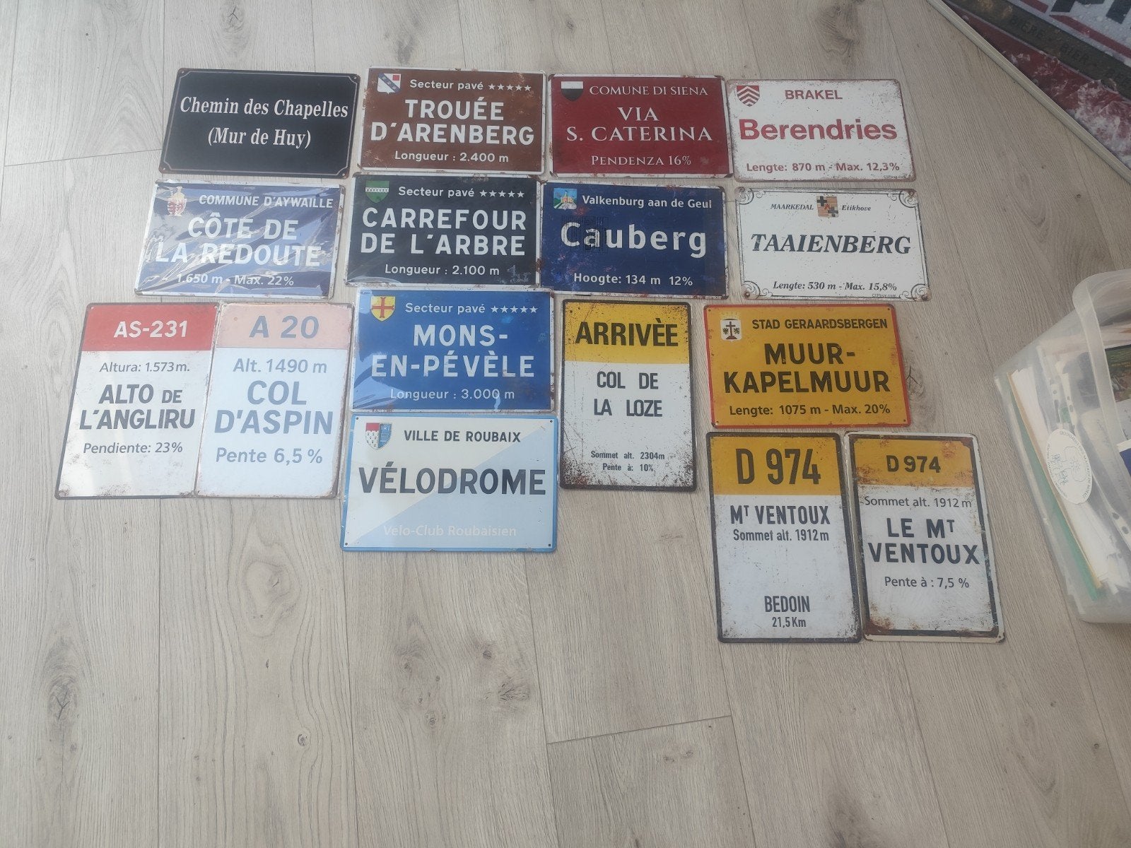 Plaques métalliques cyclisme.20x30cm. Neuves. Envoi ok, Enlèvement ou Envoi