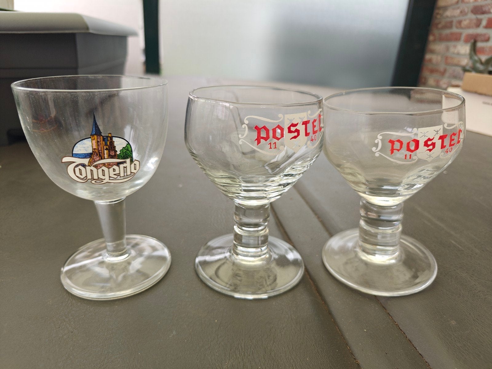 Tongerlo en Postel bierglazen, Ophalen of Verzenden