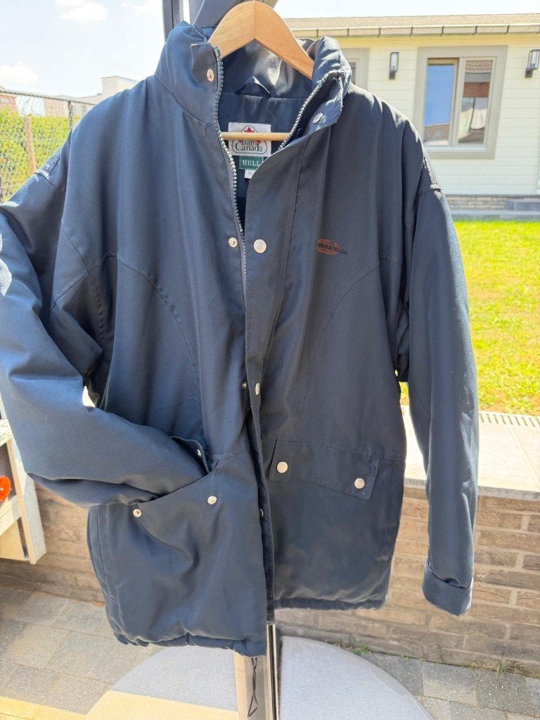 WINTERJAS BLAUW, Kleding | Heren, Jassen | Winter, Ophalen, Zo goed als nieuw, Overige maten, Blauw