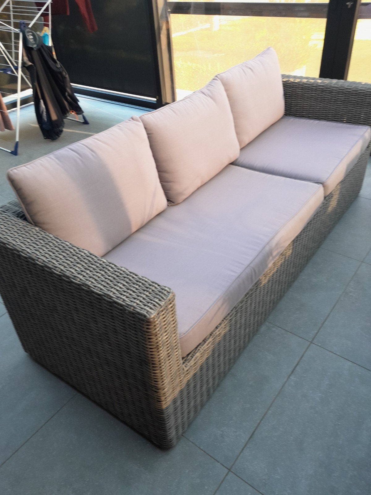 lounge zetel, Ophalen, 150 tot 200 cm, Tweepersoons, Zo goed als nieuw