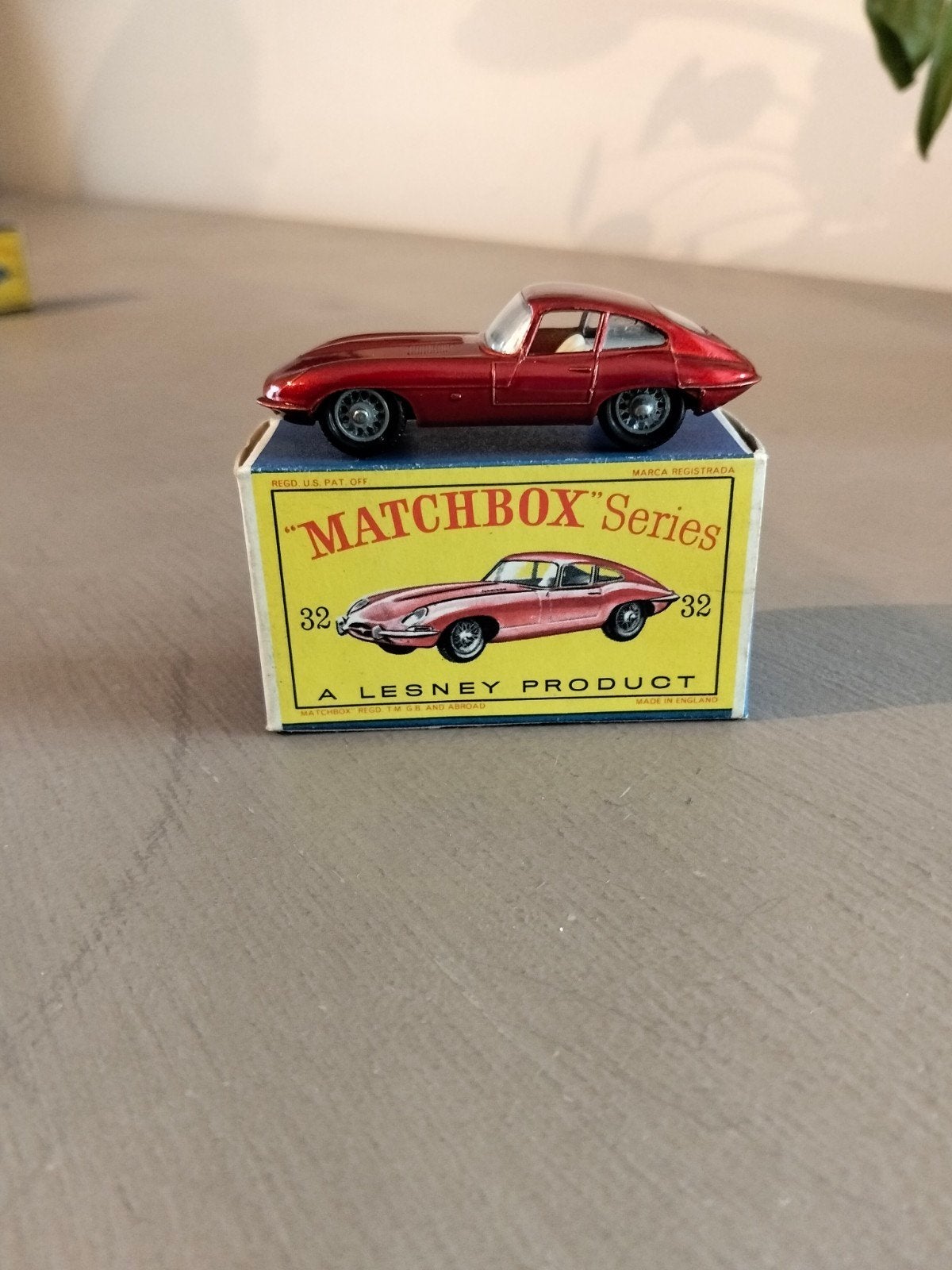 matchbox D-BOX nr32 E-type Jaguar Lesney, Ophalen of Verzenden, Matchbox