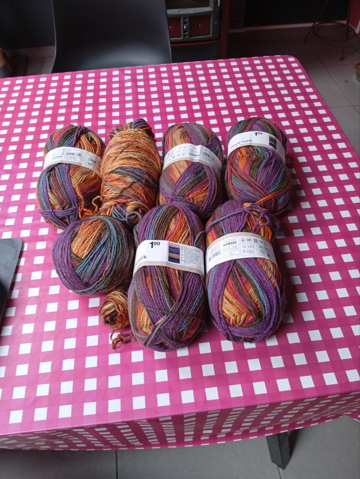 Laine chinée royal batik, Enlèvement ou Envoi