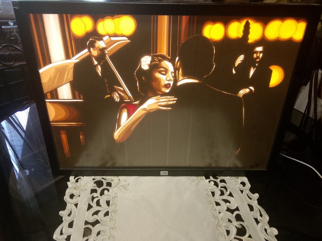 Max ZORN  Œuvre originale sur caisson lumineux LED, Enlèvement ou Envoi
