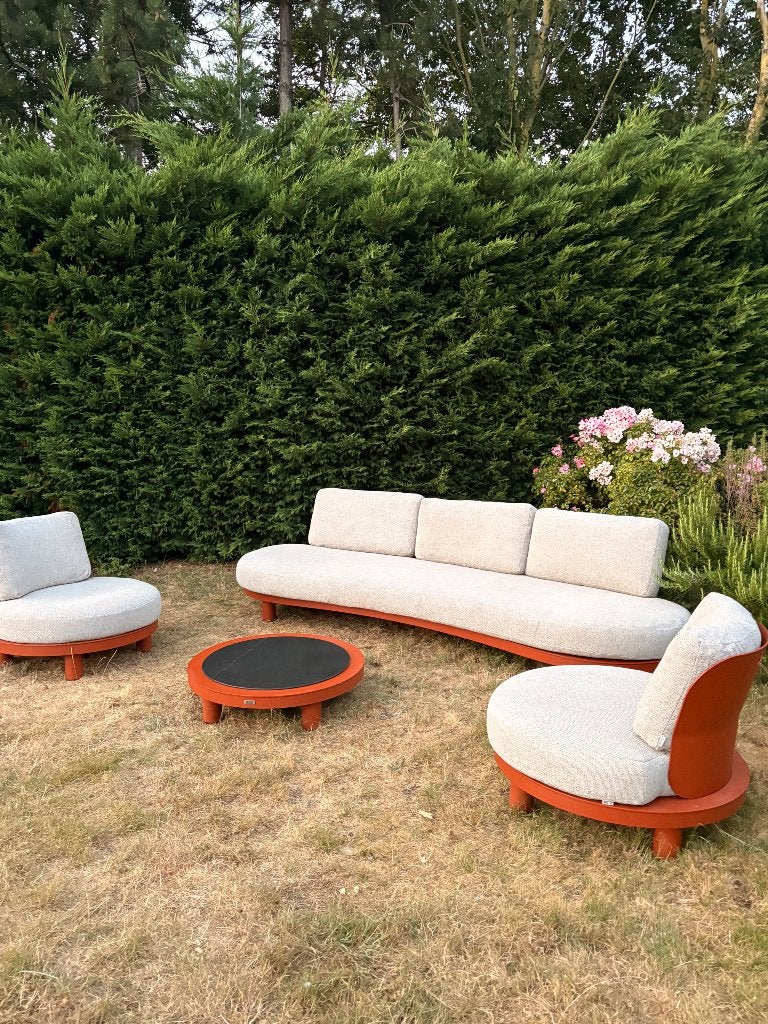 Loungeset exterioo 5 personen all weather, Ophalen, 5 zitplaatsen, Bank, Loungeset
