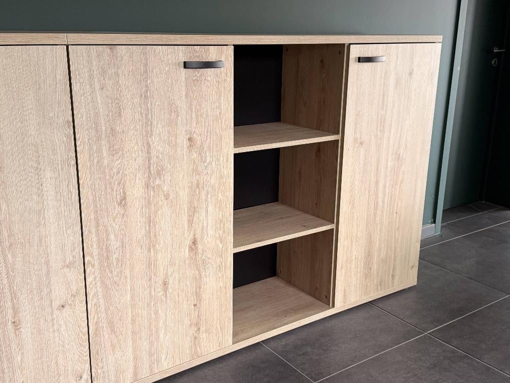 Kantoorkast - Boekenkast, Huis en Inrichting, Ophalen, Met deur(en), 100 tot 150 cm, 150 tot 200 cm