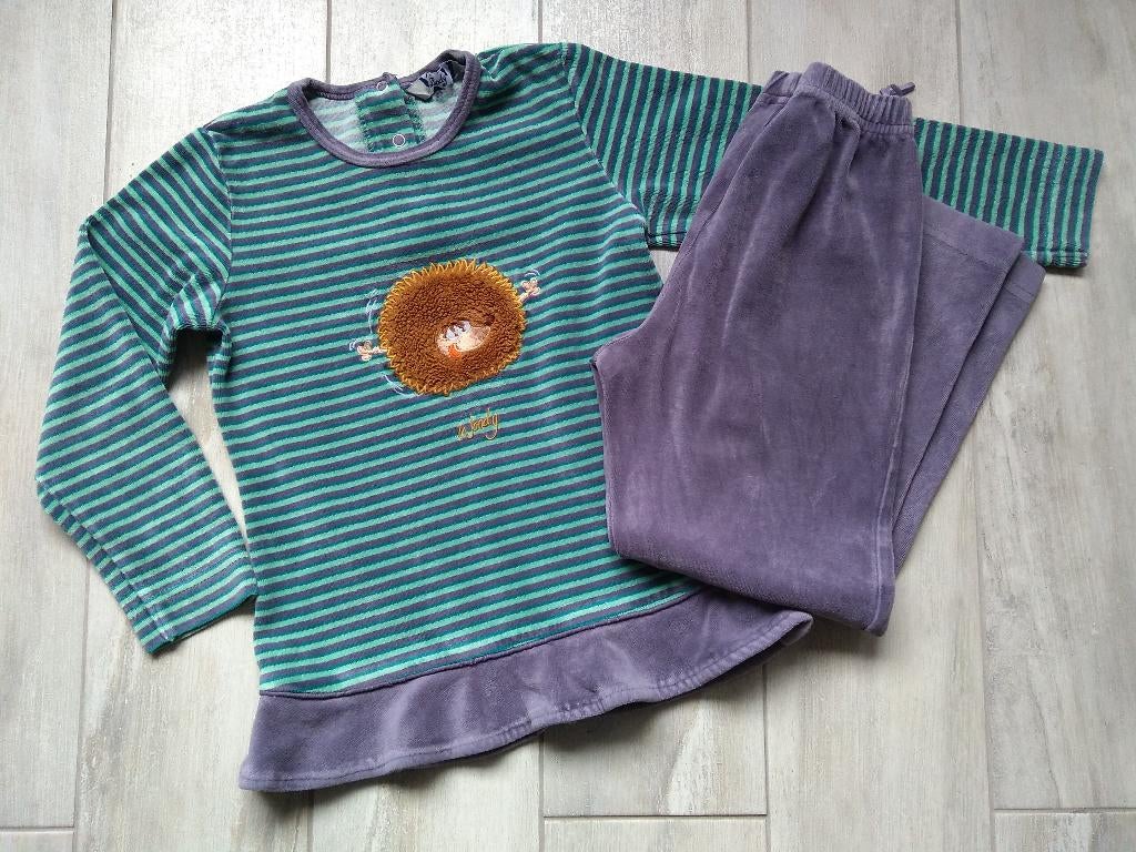 ✿ M116 - Woody winterpyjama thema zeeegel, Kinderen en Baby's, Kinderkleding | Maat 116, Nacht- of Onderkleding, Gebruikt, Meisje