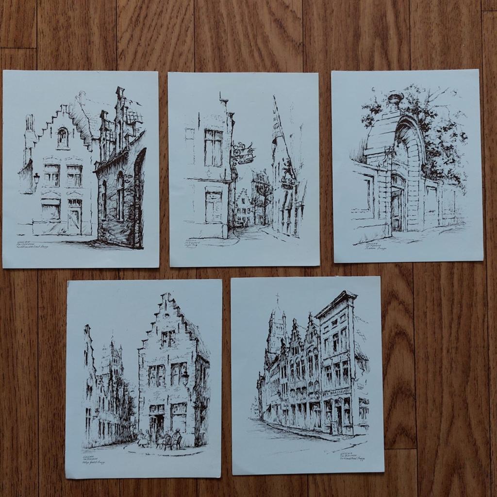 5 niet beschreven postkaarten van Brugge, Enlèvement ou Envoi