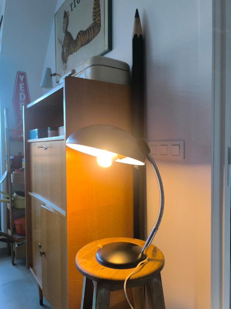 Vintage bureaulamp, Bauhaus, Moins de 50 cm, Enlèvement, Utilisé