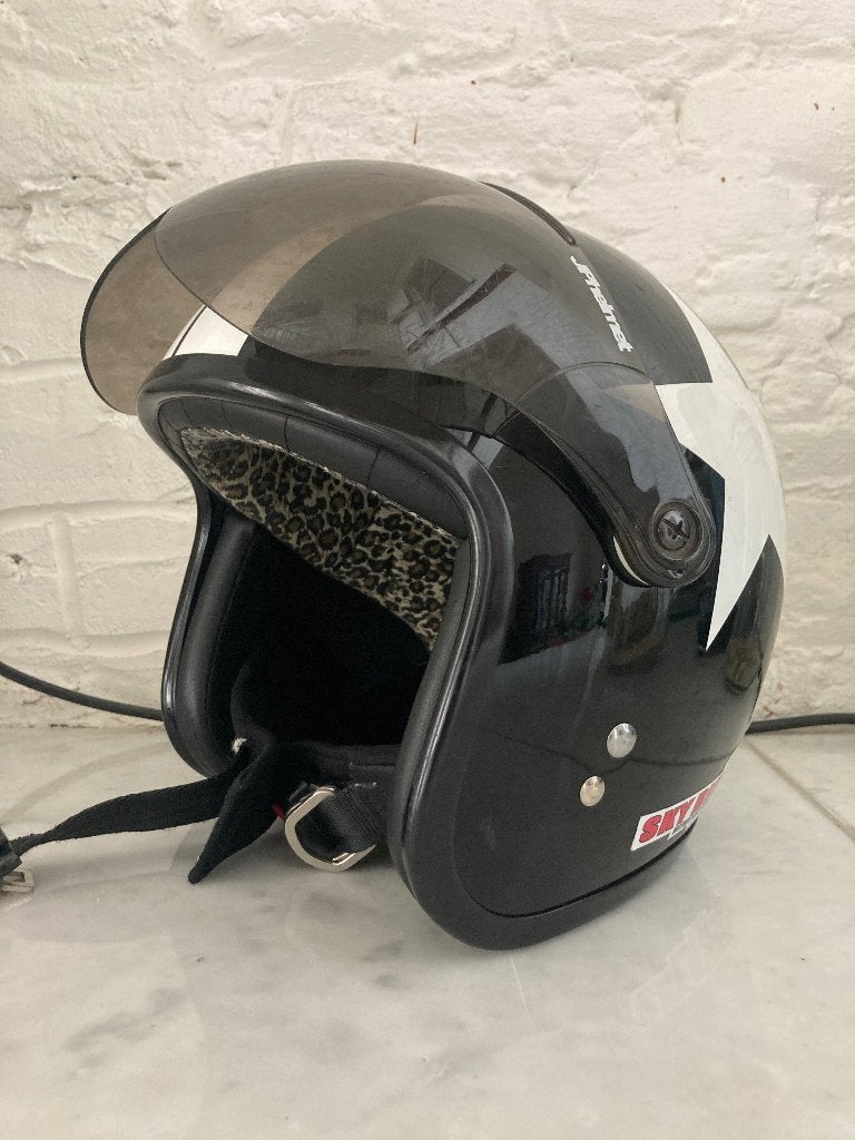 Scooter helm (jp helmet vintage), Fietsen en Brommers, Ophalen, Gebruikt, Small, Overige merken