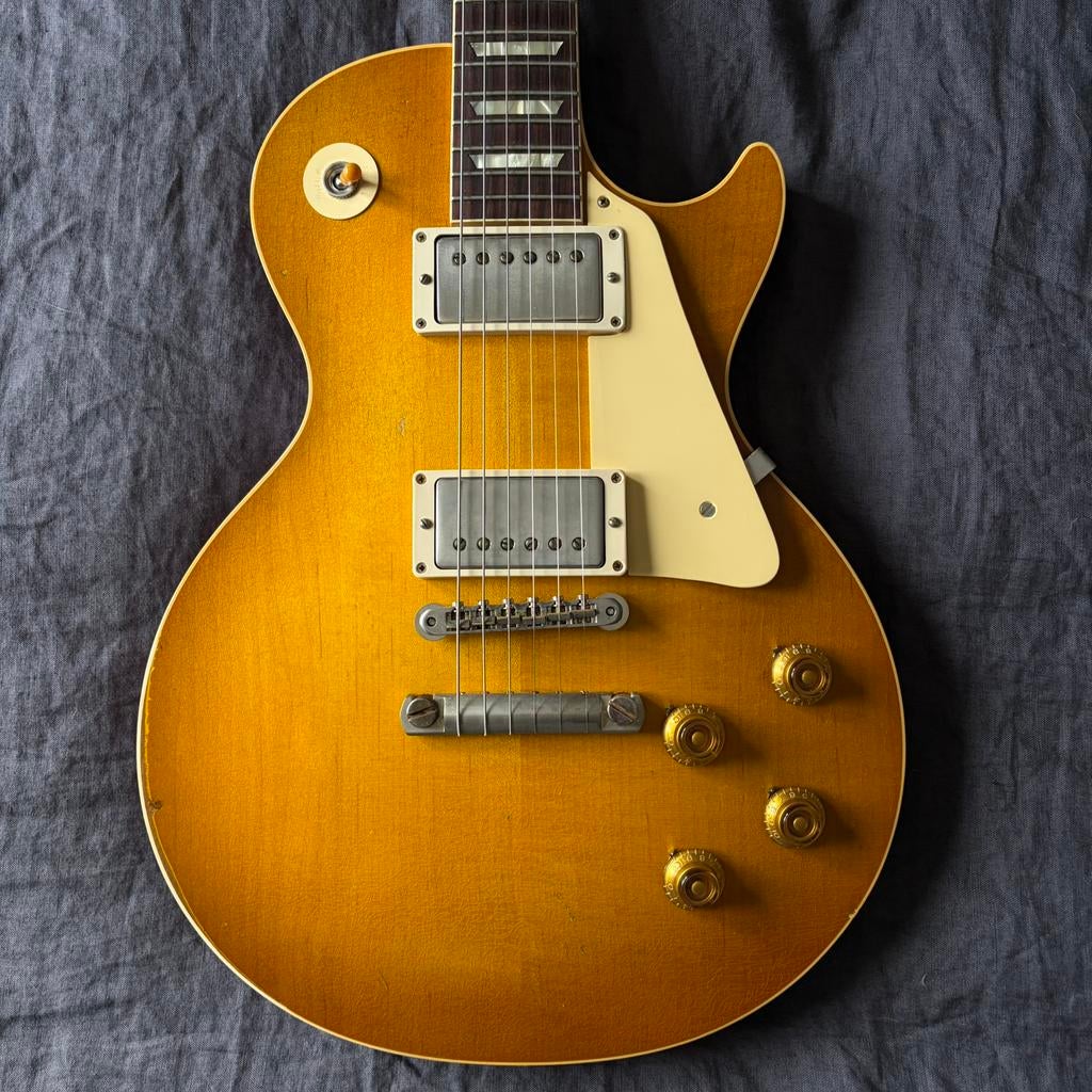 Gibson CS - ‘58 Les Paul Murphy Lab Heavy Aged - Lemon Burst, Musique & Instruments, Instruments à corde | Guitares | Électriques