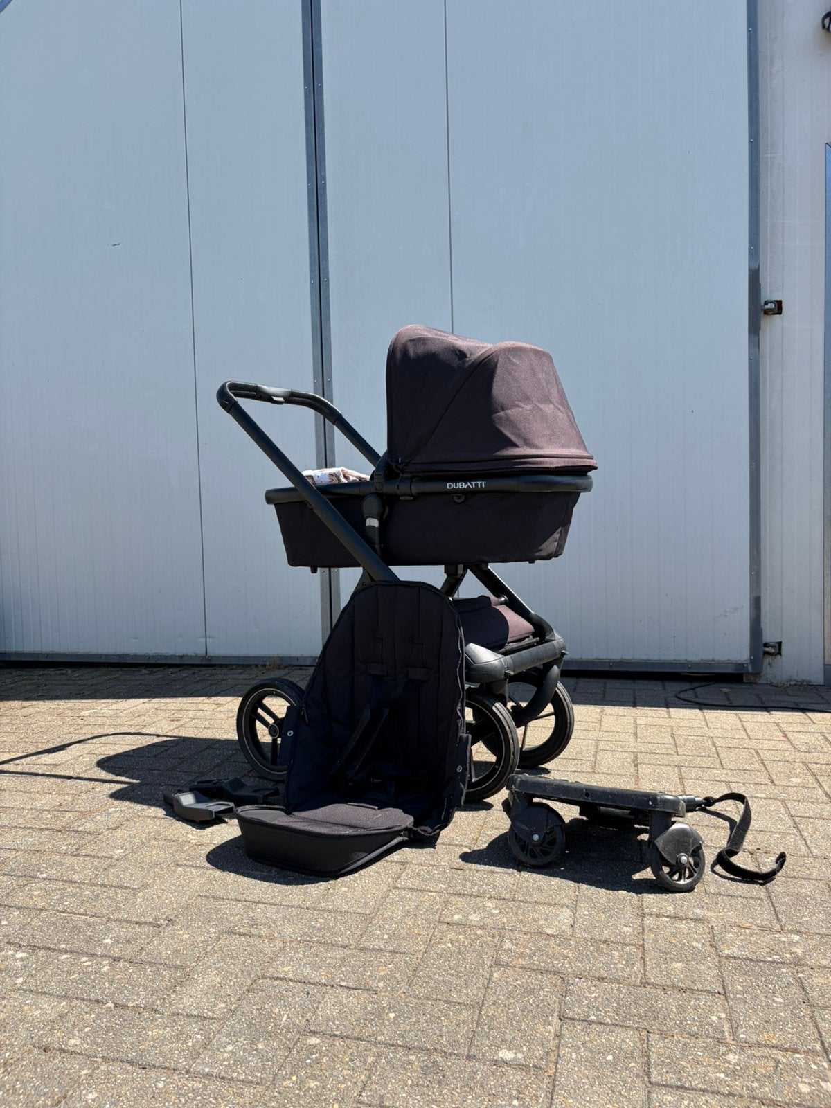 Dubatti One kinderwagen, Kinderen en Baby's, Gebruikt, Verstelbare duwstang, Ophalen, Kinderwagen