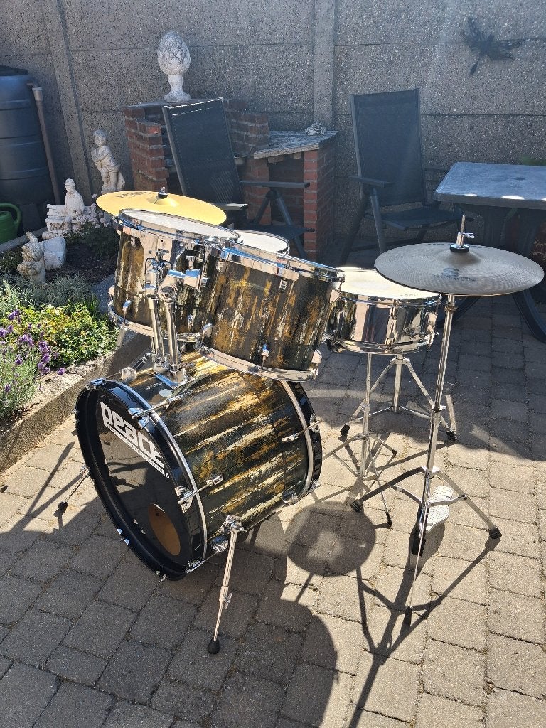 drumstel met uniek design, Musique & Instruments, Batteries & Percussions, Enlèvement, Utilisé
