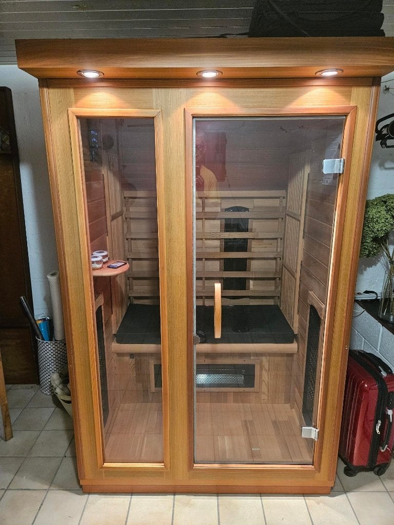 INFRAROODCABINE - INFRAPLUS 2 TRENDY, Ophalen, Zo goed als nieuw, Infrarood, Complete sauna