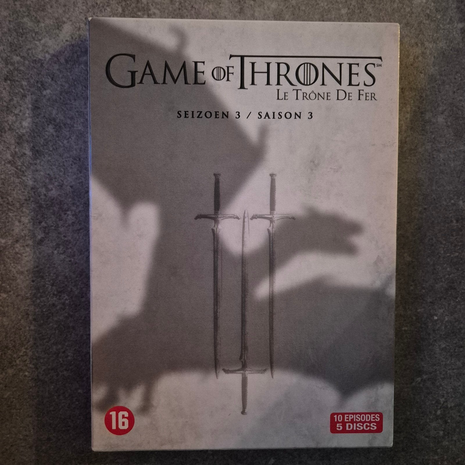 5 delige dvd Box Game of Thrones, seizoen 3, Cd's en Dvd's, Dvd's | Tv en Series, Vanaf 16 jaar, Ophalen of Verzenden, Zo goed als nieuw