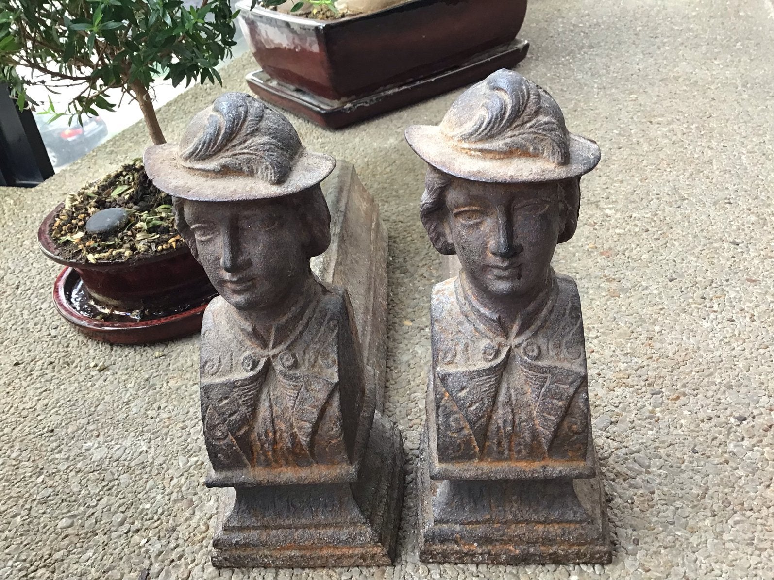 Anciens chenets de cheminée, Enlèvement, Utilisé, Cheminée au bois