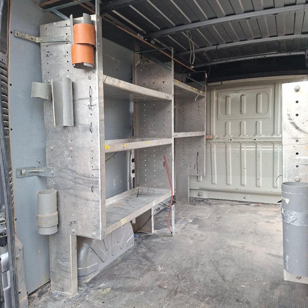 Bedrijfswageninrichting - dubbel aluminium rek, Ophalen