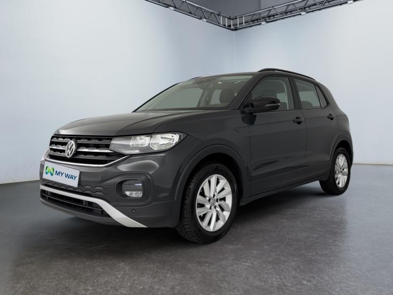 Volkswagen T-Cross 1.0 TSi 95 CV Carplay*Capteurs Av/Ar*Clim, Autos, Argent ou Gris, Euro 6, Entreprise, 110 g/km