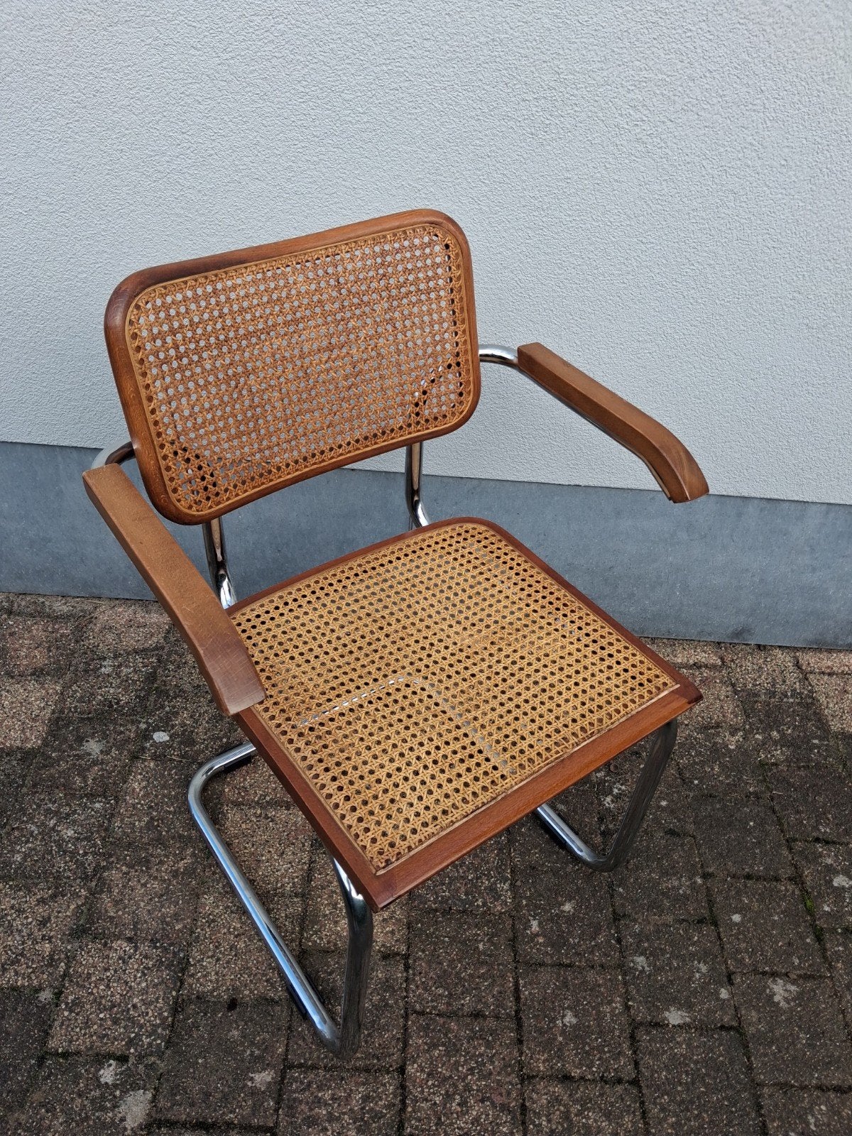 chaise de bureau marron modèle CESCA d'après Marcel Breuer, Enlèvement, Utilisé, Brun, Chaise de bureau