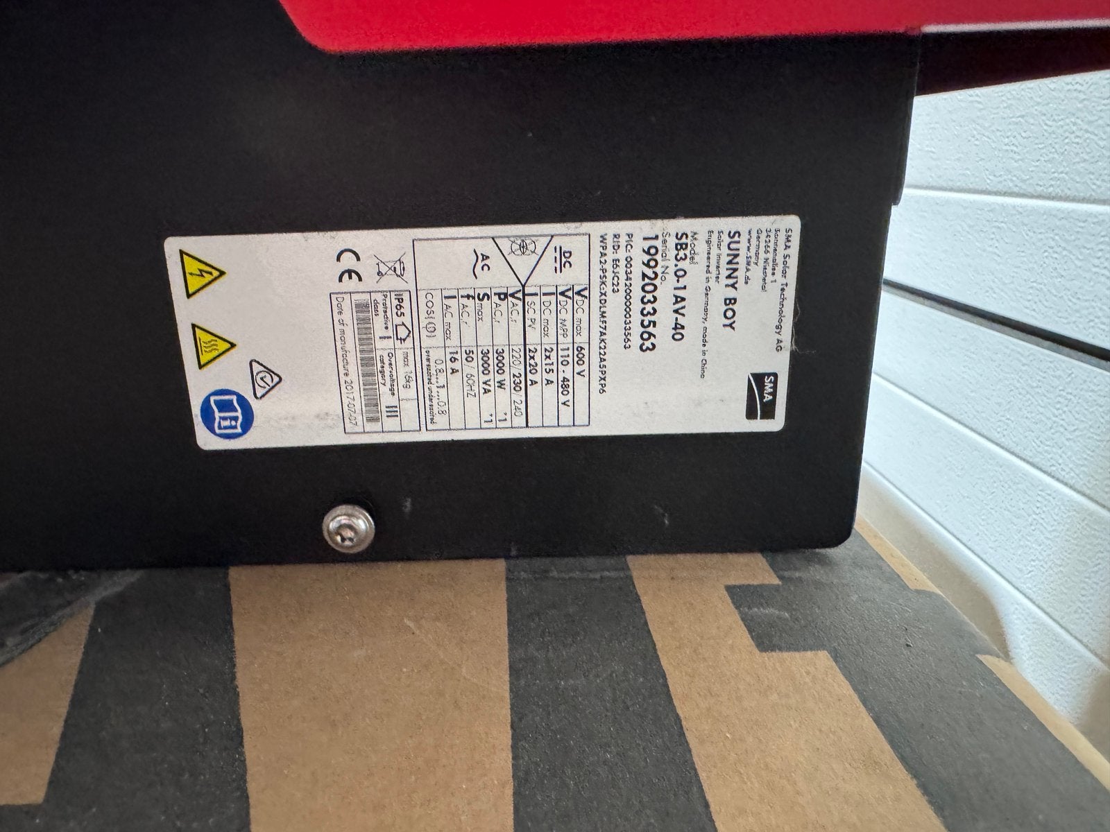 Omvormer zonnepanelen, Bricolage & Construction, Enlèvement, Utilisé