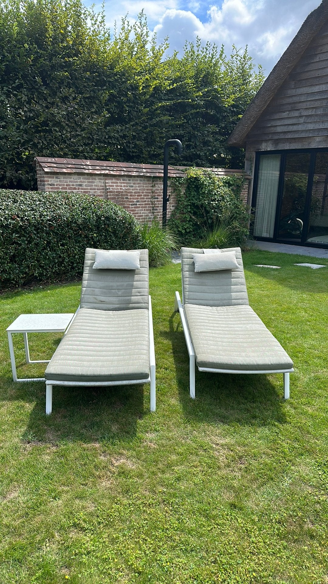 2 Ligstoelen tuin, Ophalen, Gebruikt