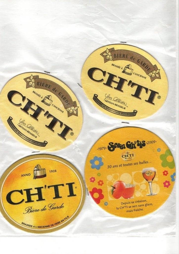 OUDE CH'TI BIERVILTJES, Verzenden, Nieuw, Viltje(s)