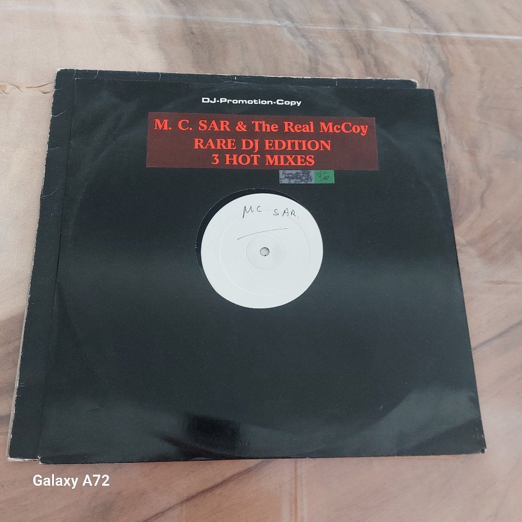 mc sar & the real mccoy runaway promo 12 inch maxi, Cd's en Dvd's, Vinyl | Dance en House, Gebruikt, House, Promo, Ophalen of Verzenden