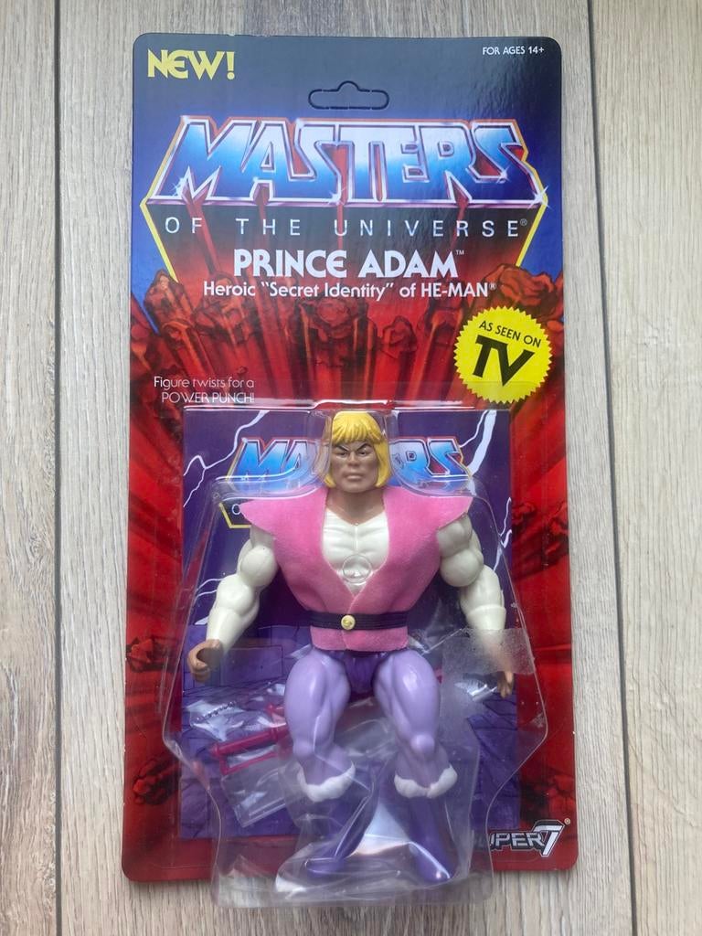 He man prince adam super7, Kinderen en Baby's, Speelgoed | Actiefiguren, Verzenden, Zo goed als nieuw